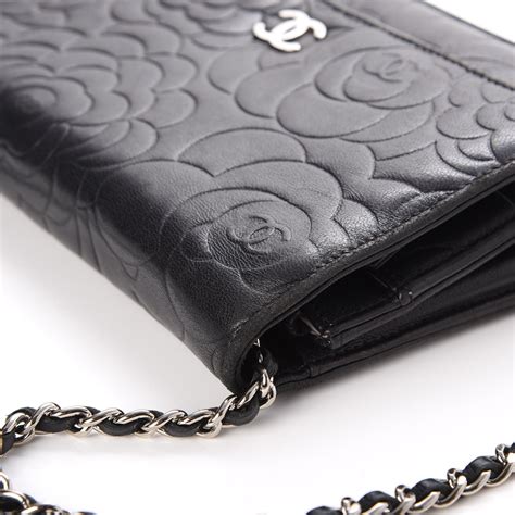 chanel woc camellia|chanel camellia wallet on chain.